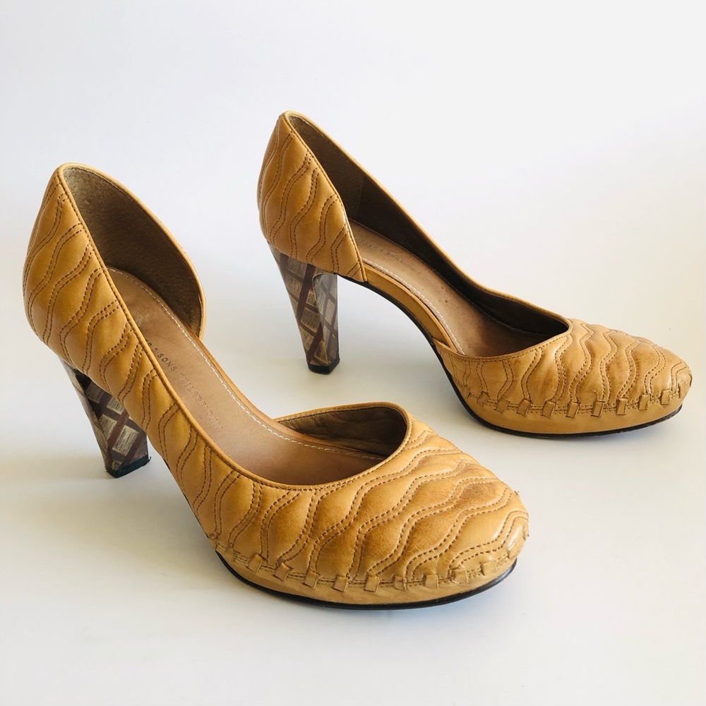 Anthropologie Schuler & Sons Waving Grains D’orsay Pumps